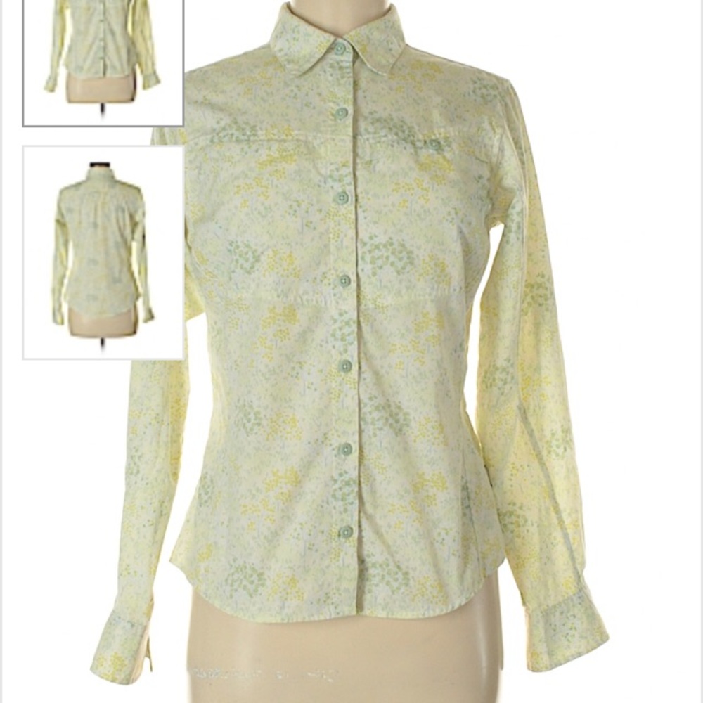 Button Down Shirt Spring Floral Pattern